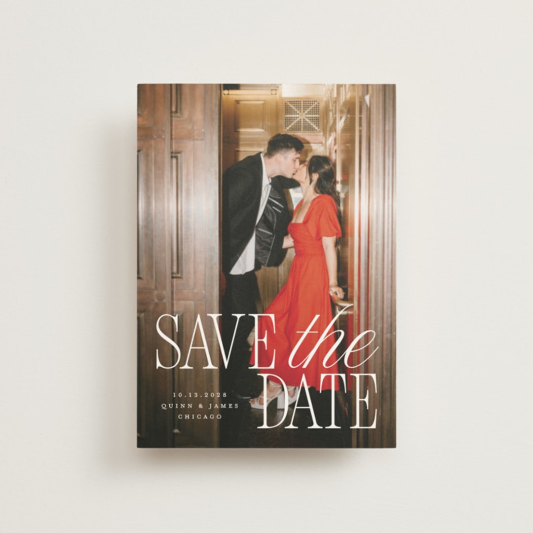 "Love Song" - Save the Dates in Snow by Pixel and Hank - Front