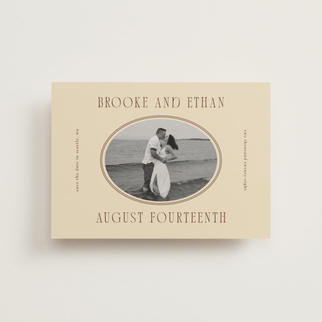 "Ethan" - Save the Dates in Buttercream by Angela Garrick - Front