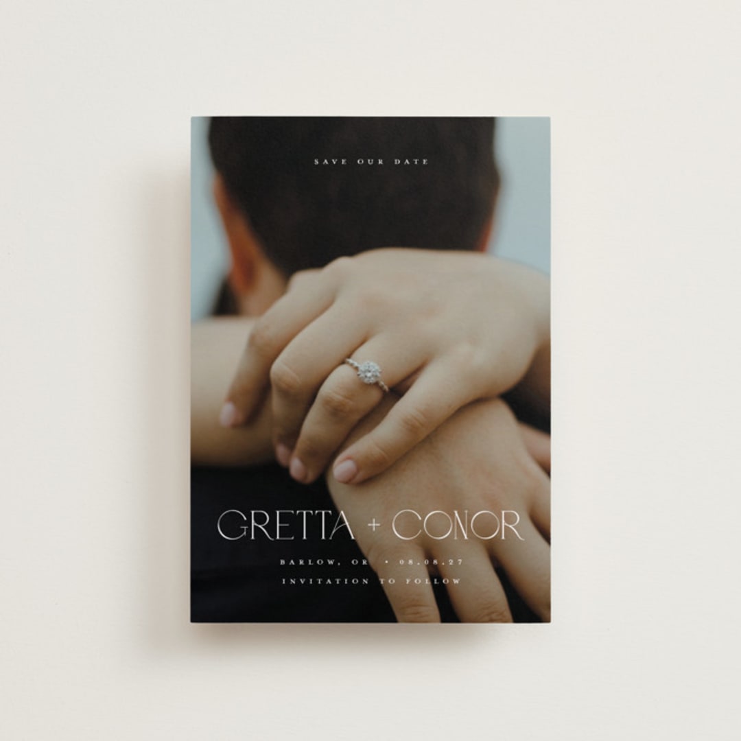 "Diamond" - Save the Dates in Lily by Darryl Don Doctor - Front