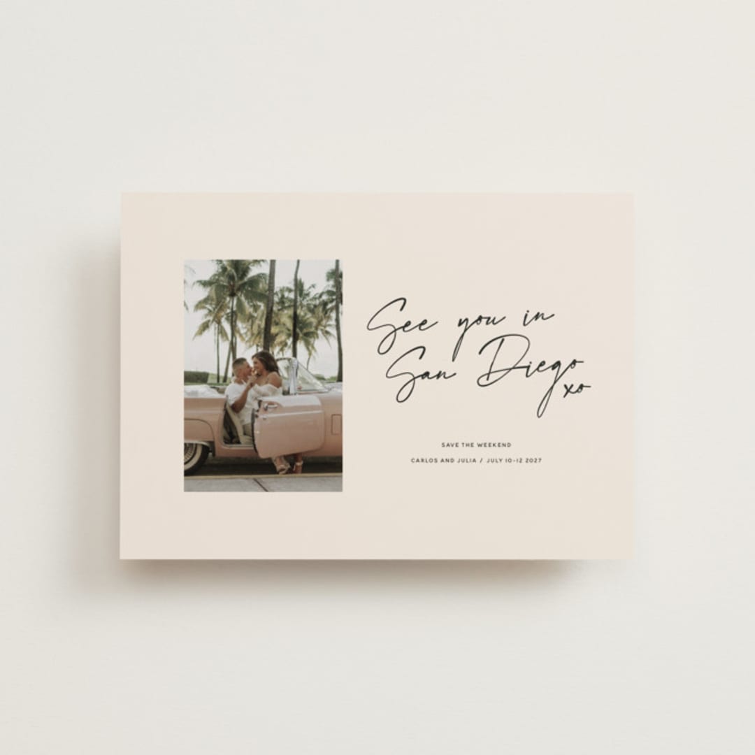 "Heated" - Save the Dates in Mellow by Inkblot Design - Front