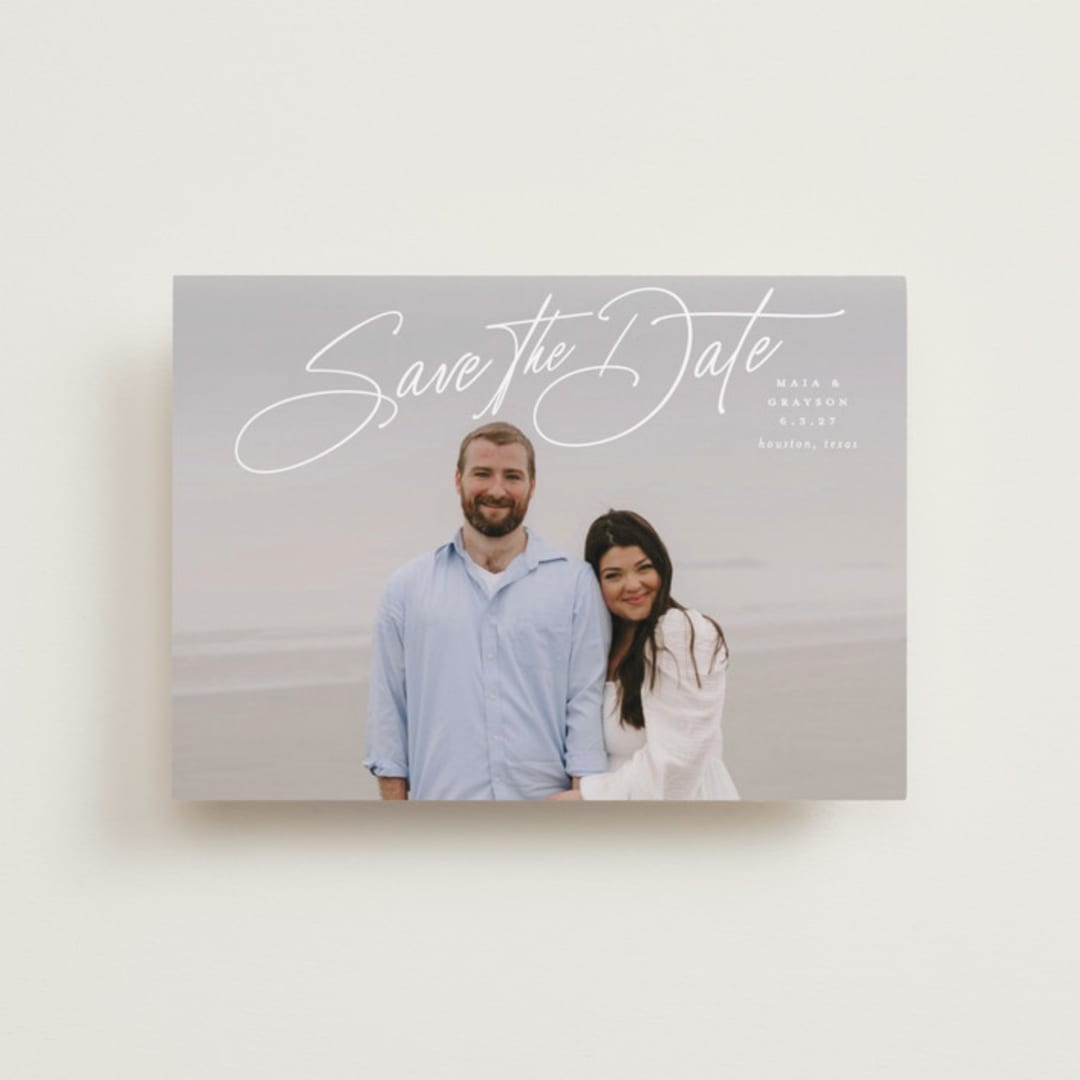 "Sweetest Love" - Save the Dates in Snow by Lauren Chism - Front