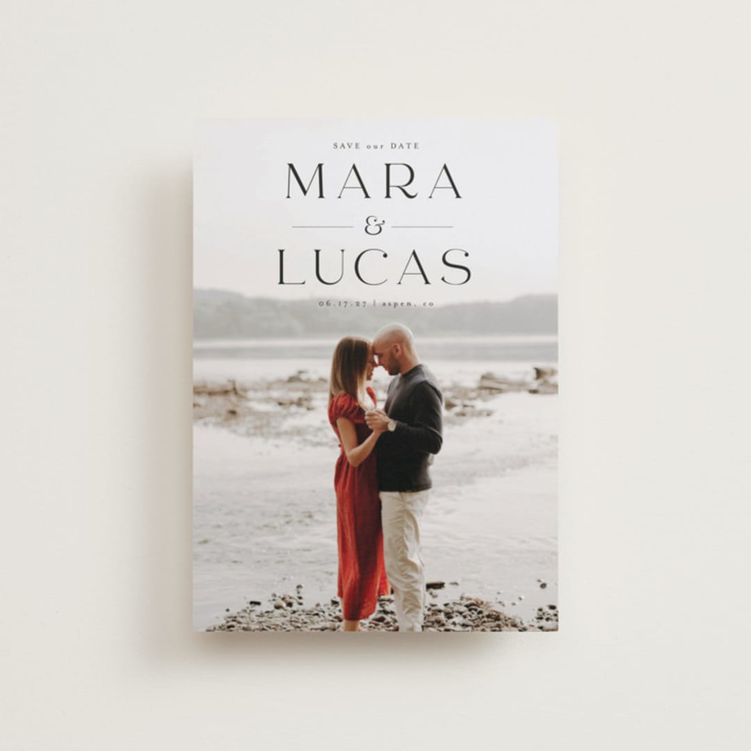 "modern classic" - Save the Dates in Midnight by Shirley Lin Schneider - Front