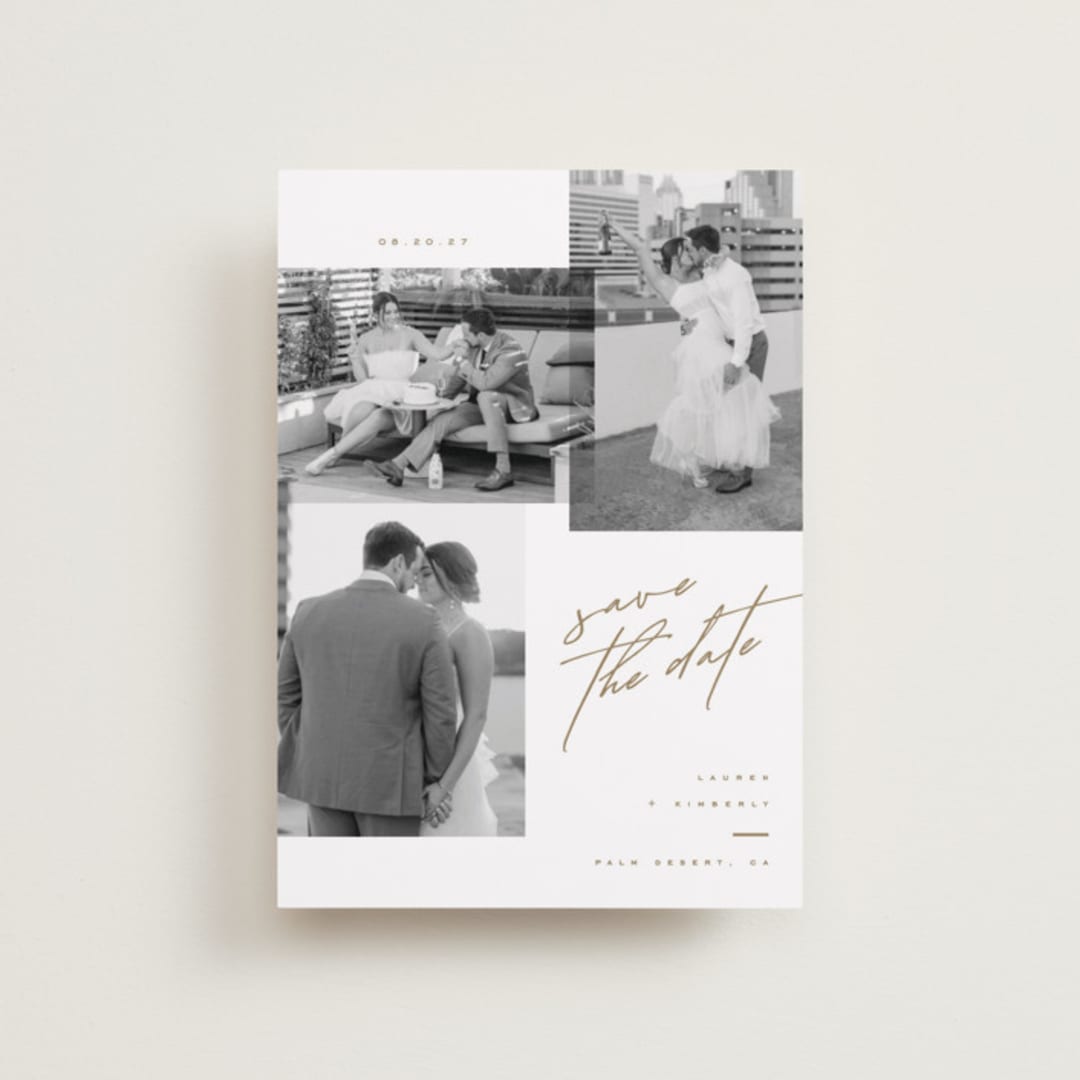 "Forte" - Save the Dates in Cognac by Kristie Kern - Front