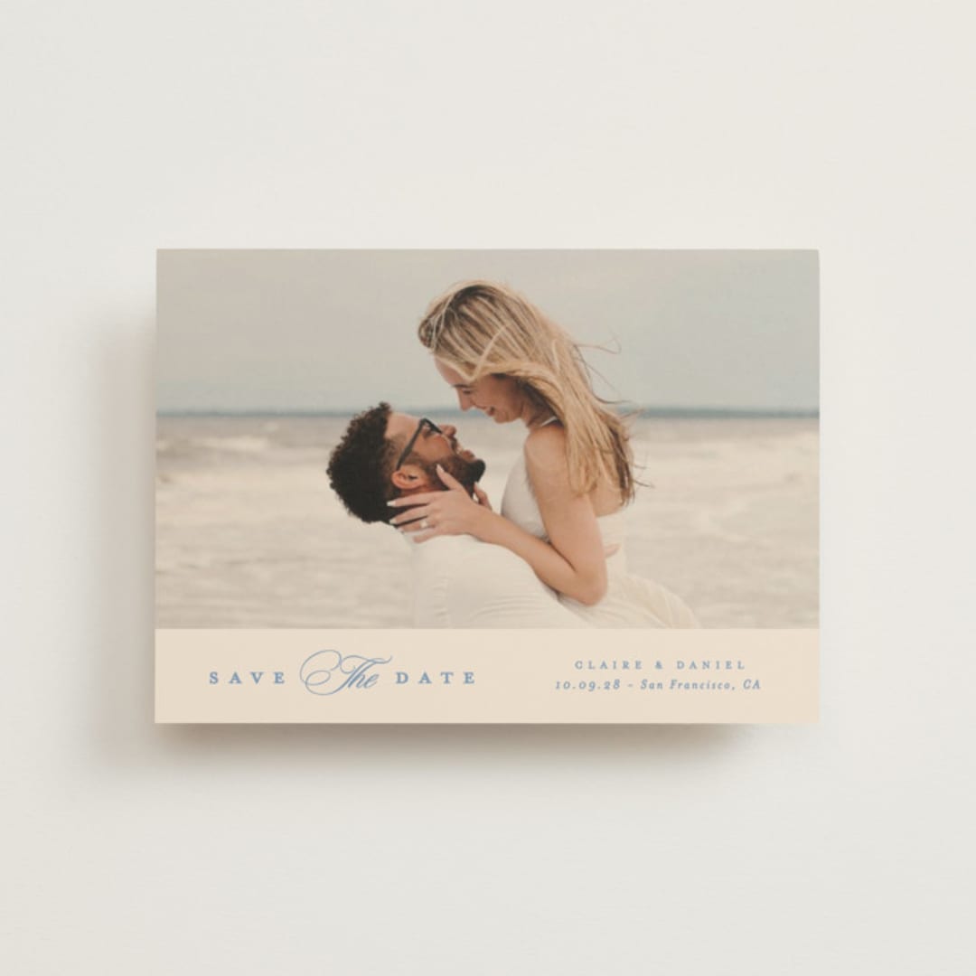 "Aristocratic" - Save the Dates in Wave by Creo Study - Front