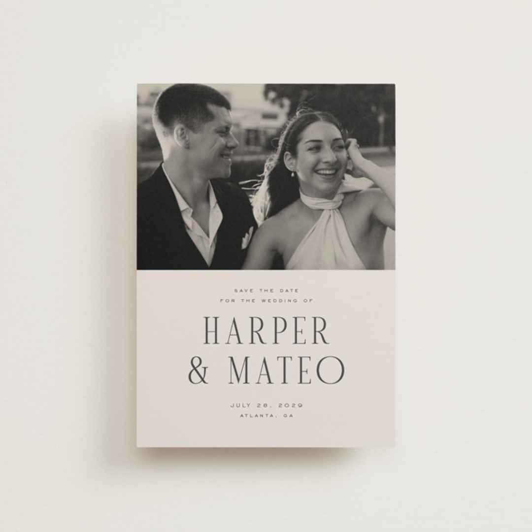 "Close-up" - Save the Dates in Sandstone by Nicole Walsh - Front