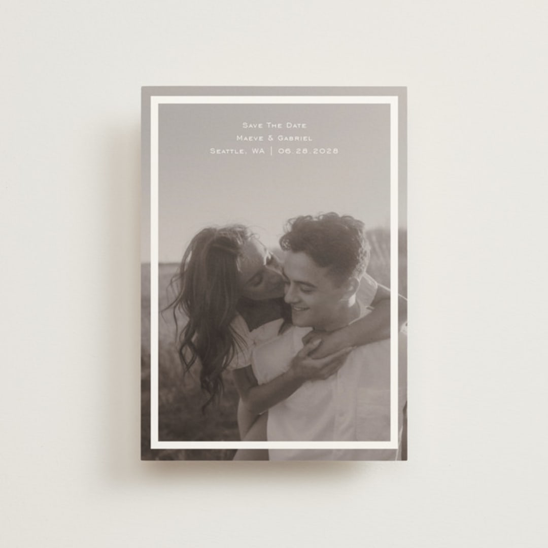 "boxed in" - Save the Dates in Quartz by Jenny Millington - Front