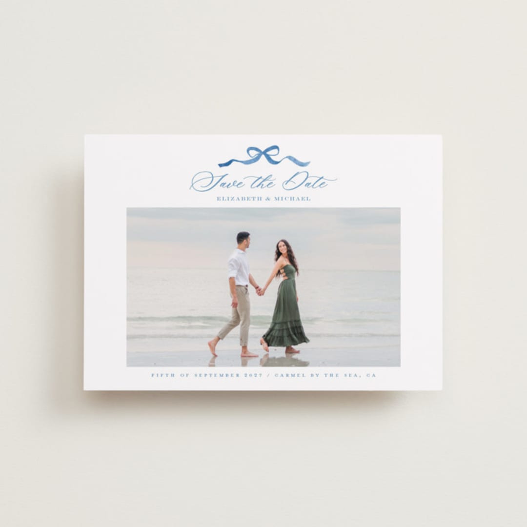 "Royal" - Save the Dates in Cobalt by Petra Kern - Front