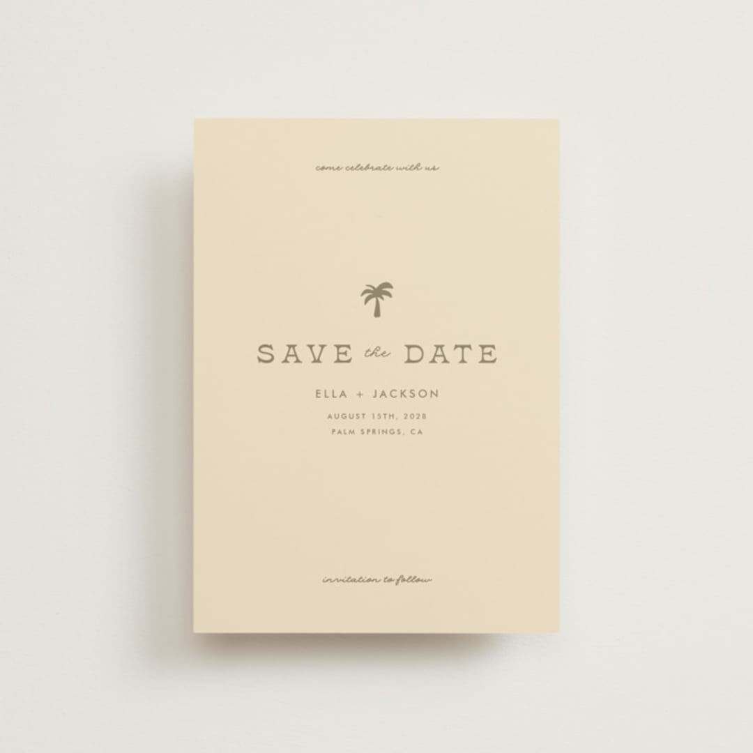 "Vacation" - Save the Dates in Sand by Olivia Goree - Front