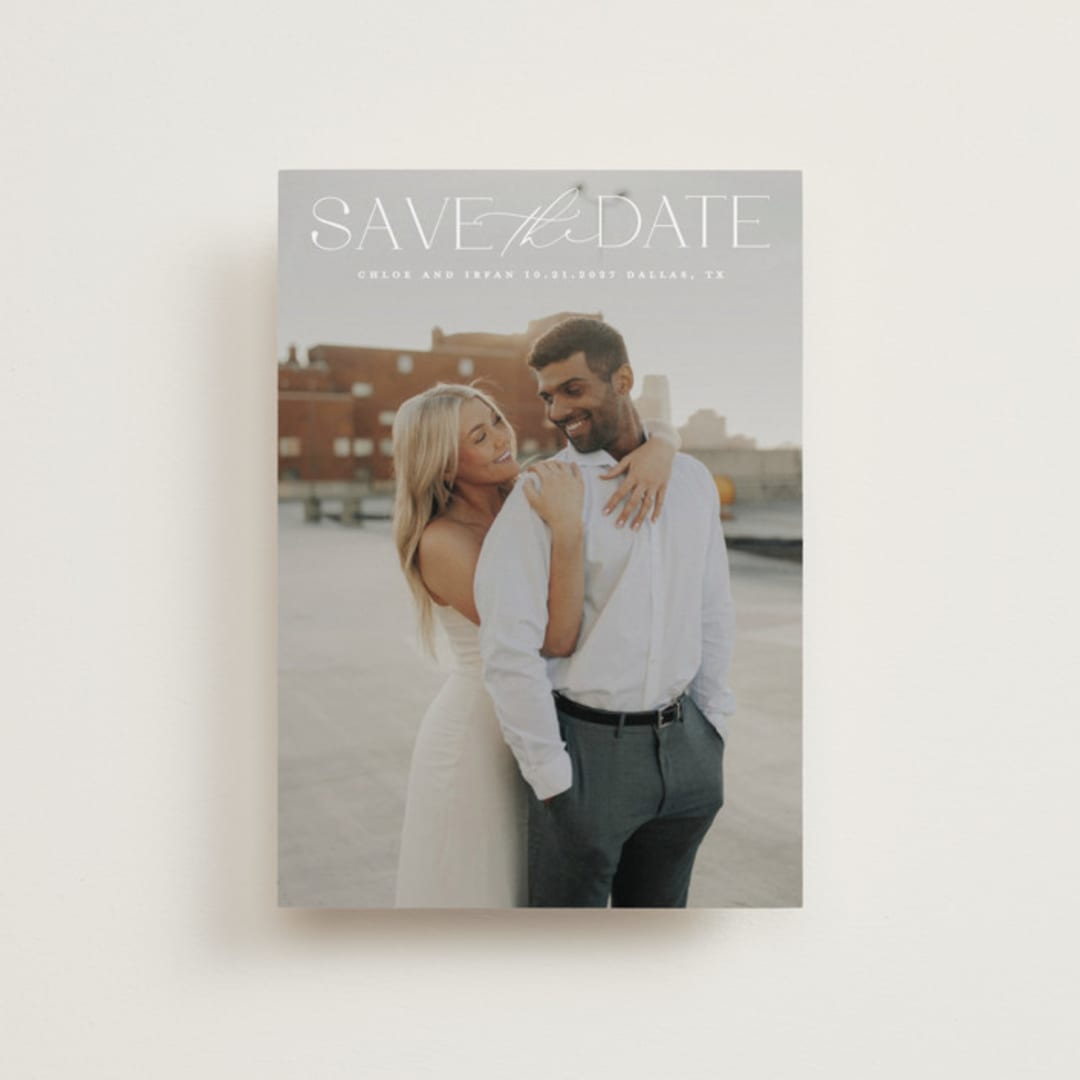 "prose" - Save the Dates in Ivory by Maja Cunningham - Front