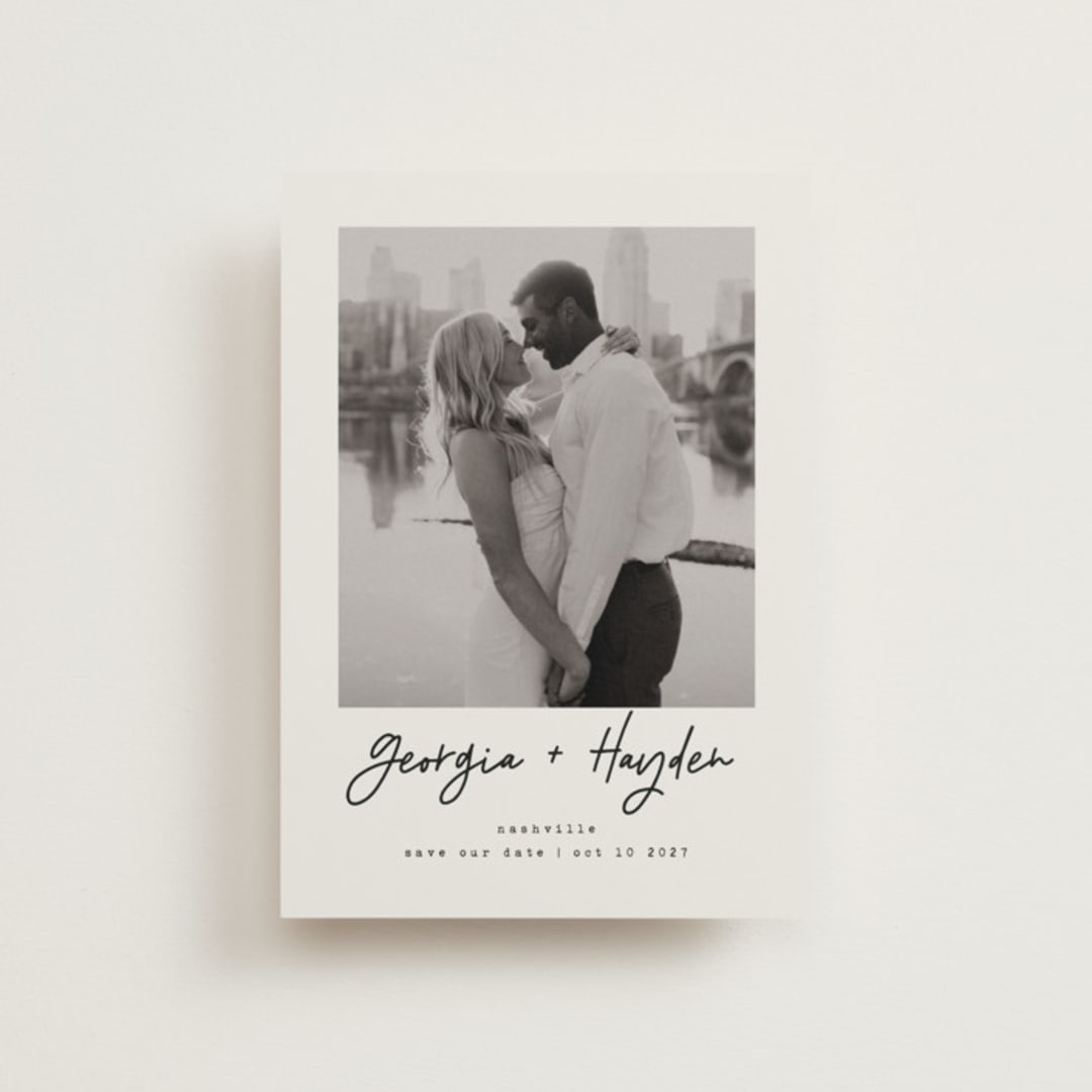 "Nashville" - Save the Dates in Ivory by Susan Brown - Front