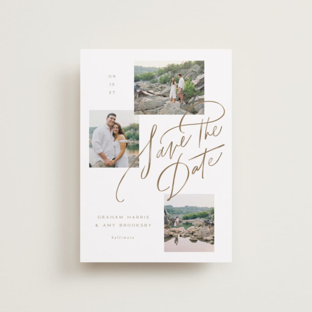 "Let's Escape" - Save the Dates in Sandstone by Erin L. Wilson - Front