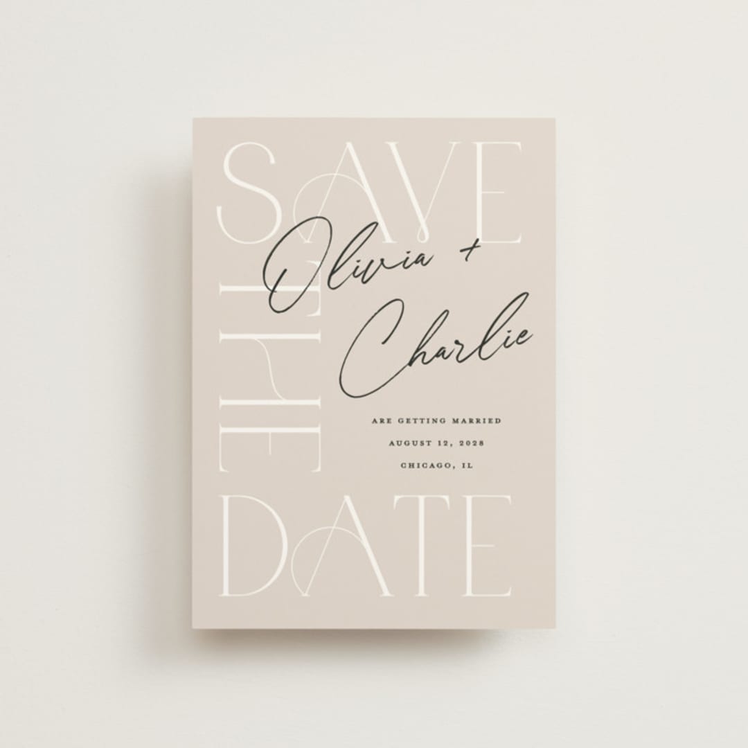 "Sublime" - Save the Dates in Shell by Pixel and Hank - Front