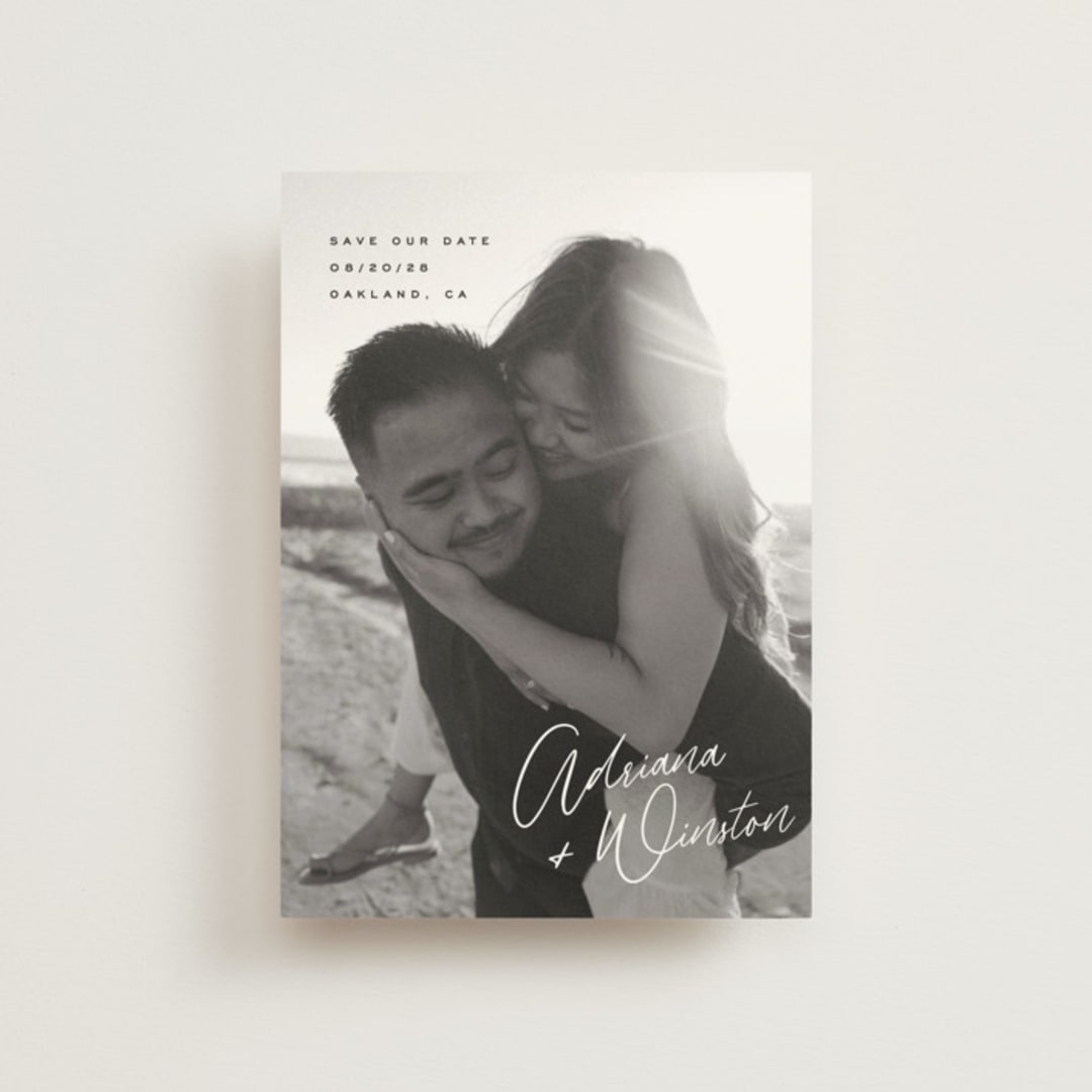 "Adriana" - Save the Dates in Cotton by Hooray Creative - Front