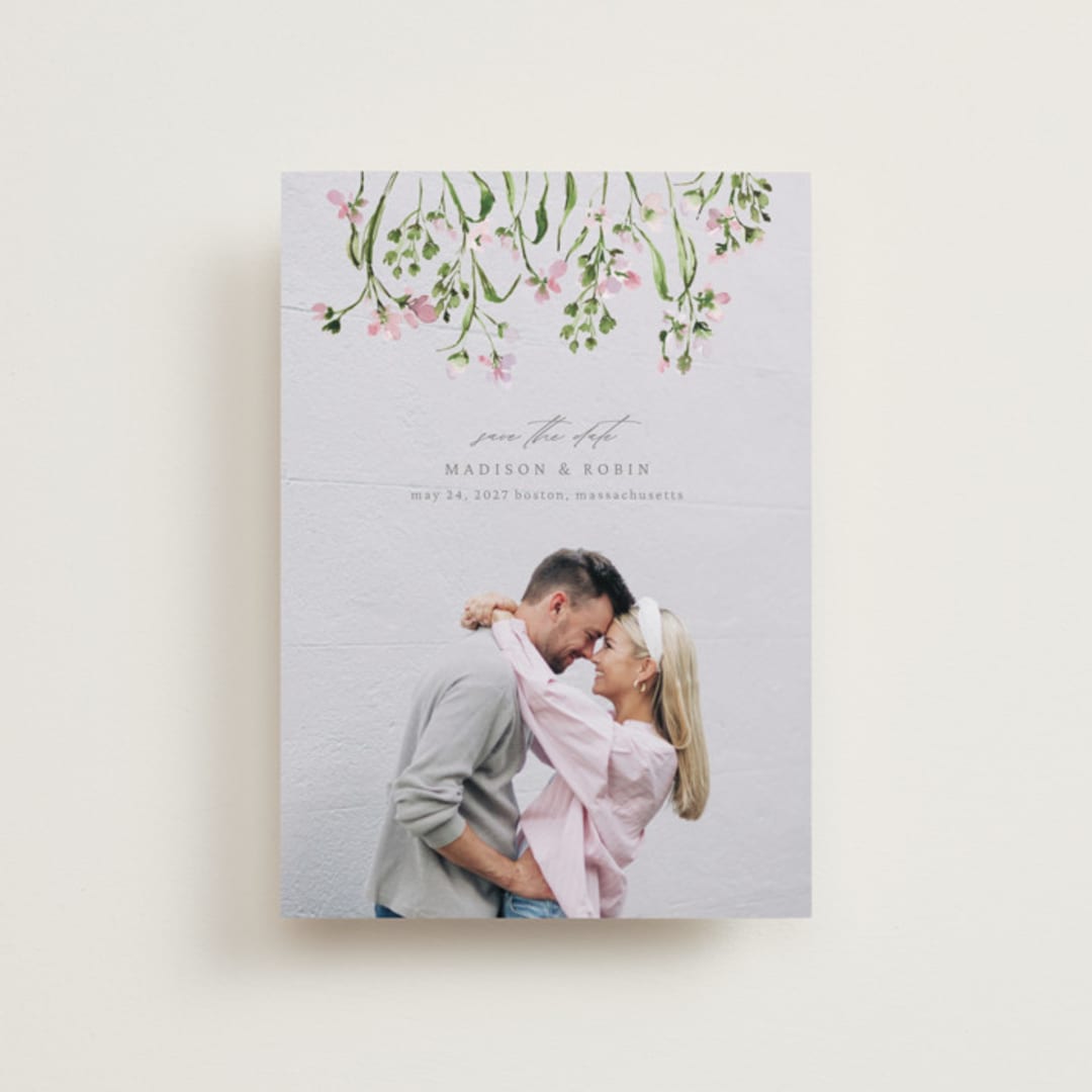 "Growing Together" - Save the Dates in Petunia by Claudia Orengo - Front