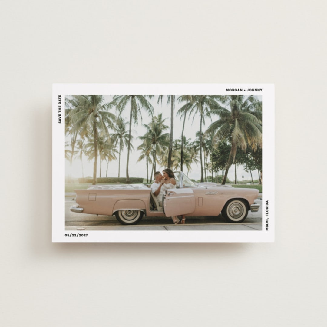 "Modern" - Save the Dates in Moon by Kelly Watkins - Front