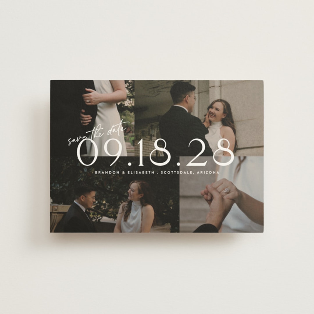 "Love Snaps" - Save the Dates in Opal by Cat Caudillo - Front