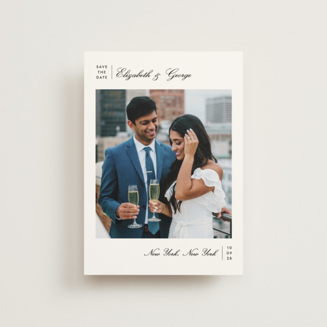 "Atelier" - Save the Dates in Ink by Megan Davis - Front