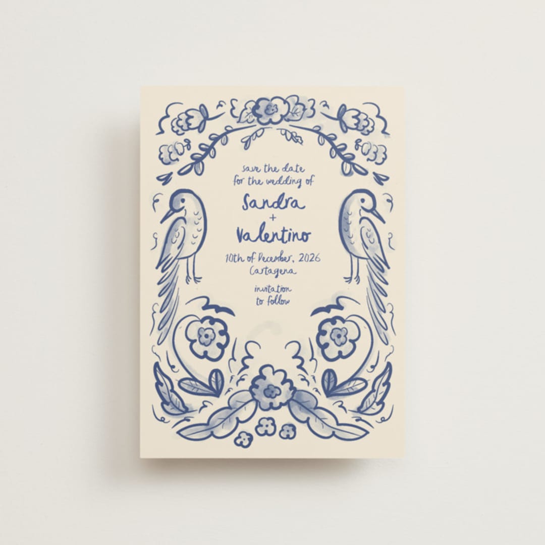 "Santa Catalina" - Save the Dates in Marseille Blue by Ani Somi - Front