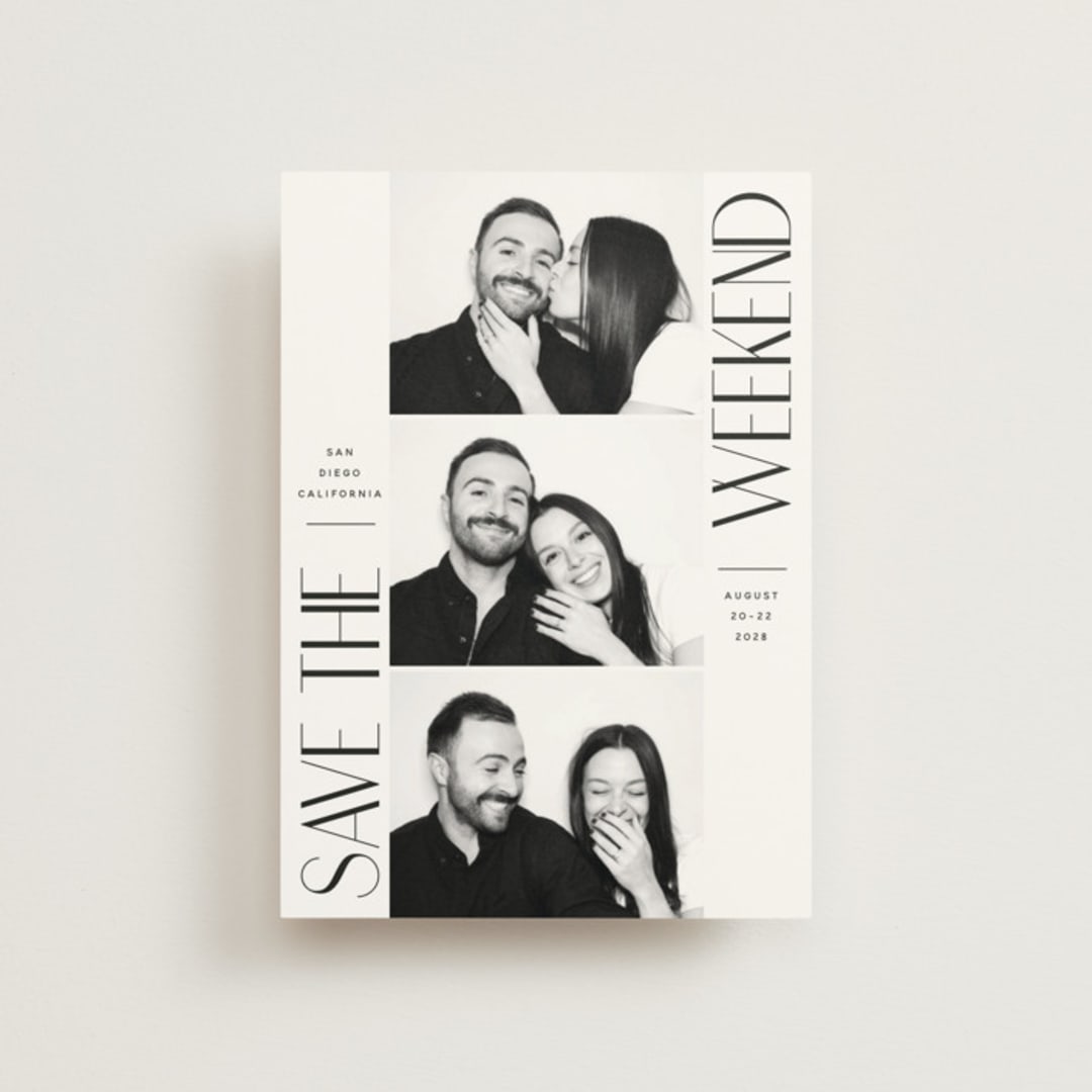 "snapshot" - Save the Dates in Ink by Hudson meet Rose - Front