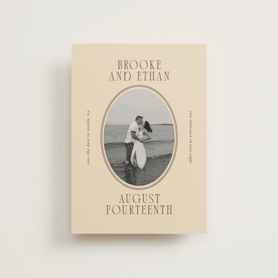 "Ethan" - Save the Dates in Buttercream by Angela Garrick - Front