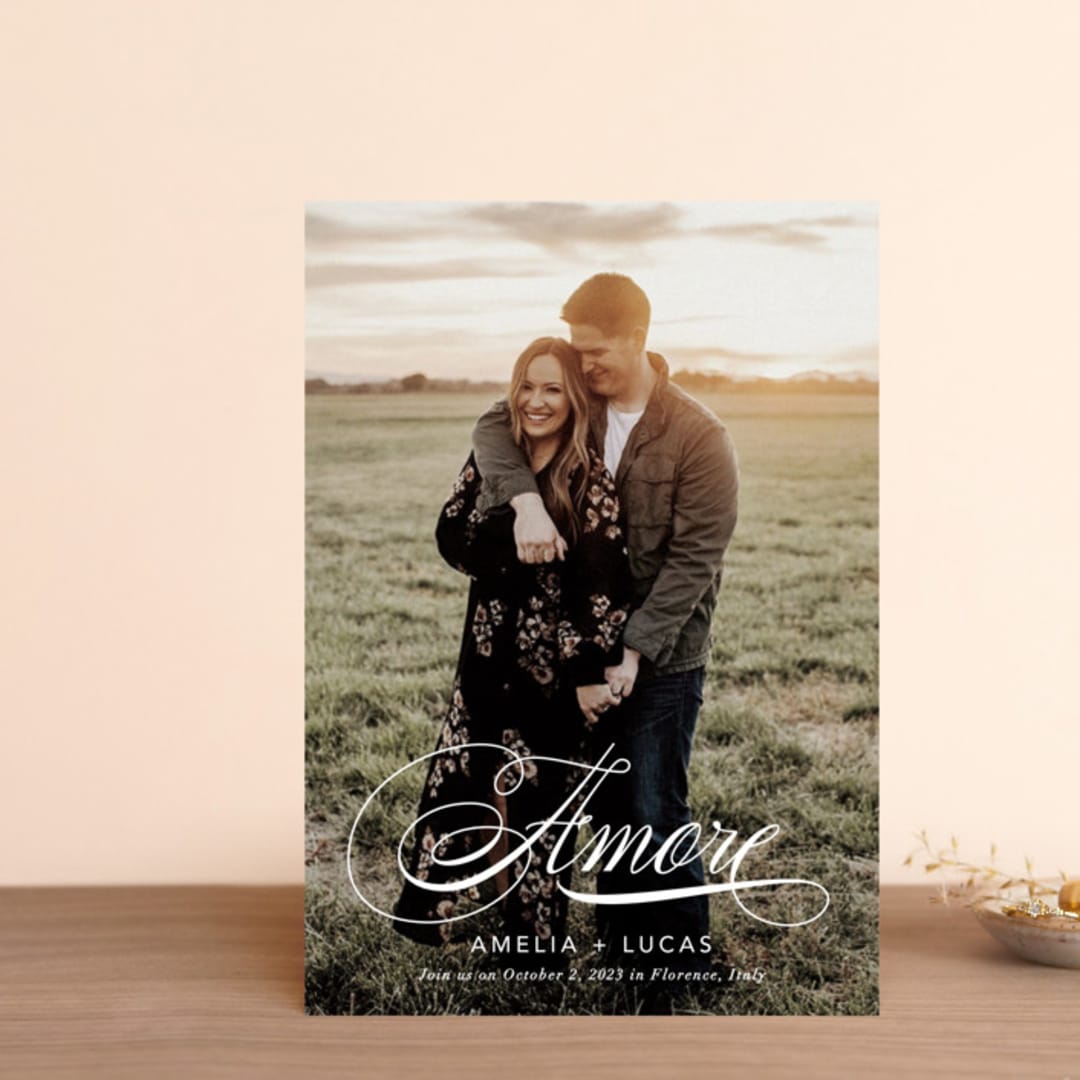 "giorno dell'amore" - Save the Dates in Opal by Erin Hodges - Front