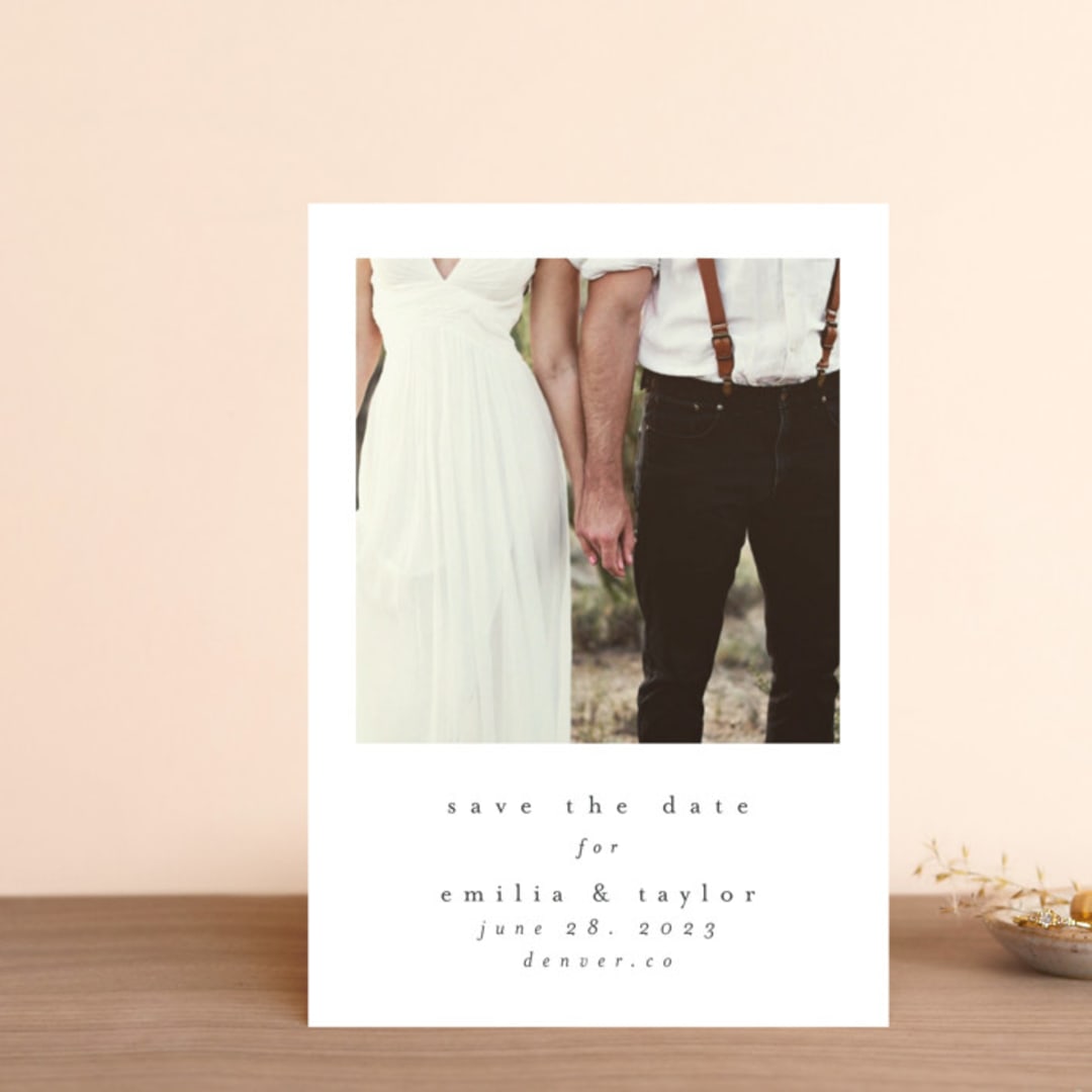 "meant to be" - Save the Dates in Ebony by Angela Thompson - Front