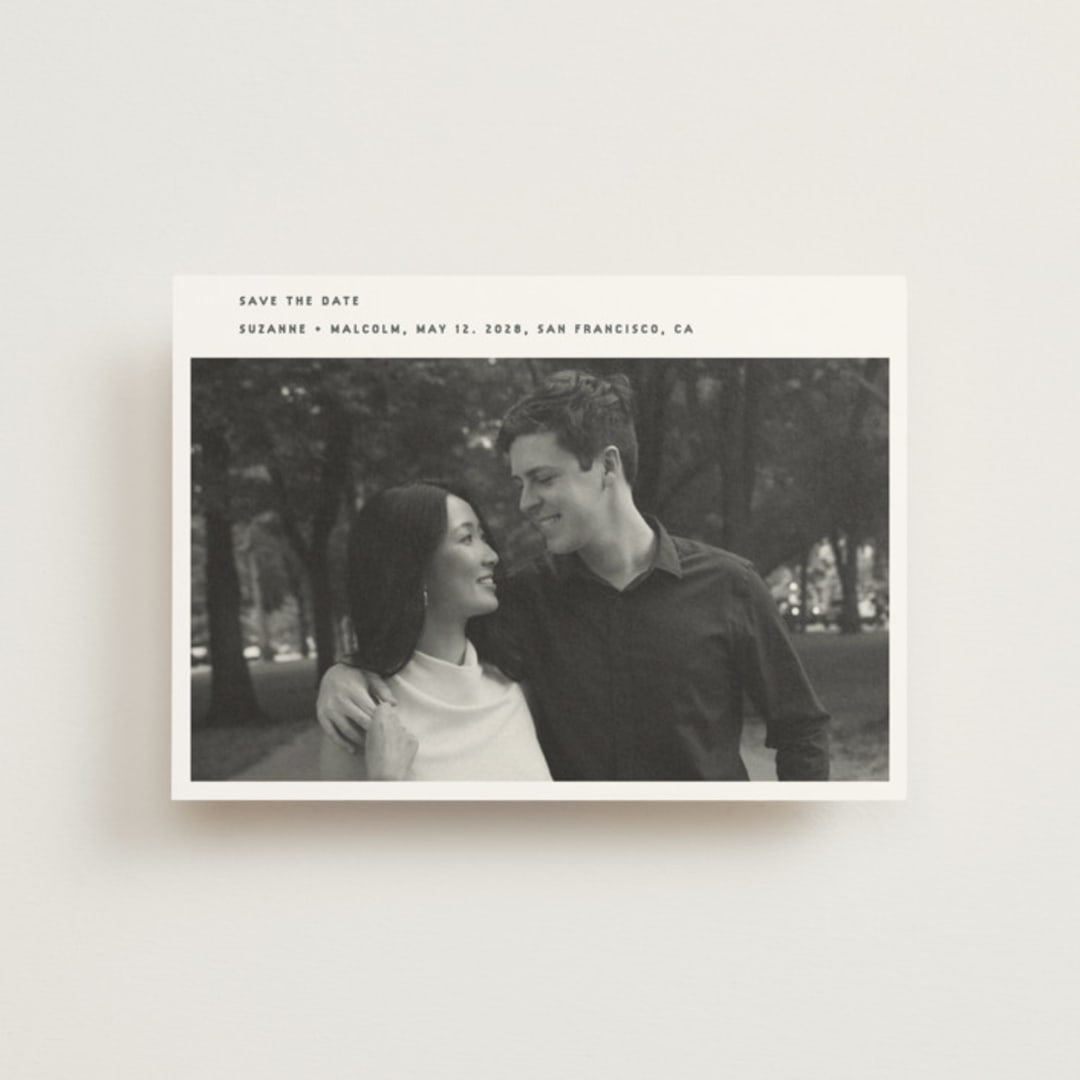 "simple" - Save the Dates in Fog by Sumak Studio - Front