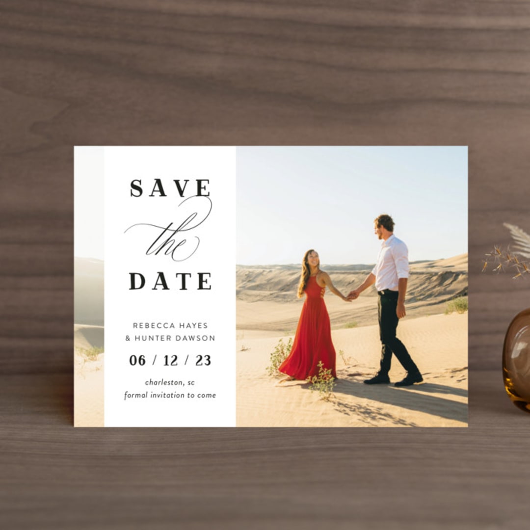 "Southern Charm" - Save the Dates in Noir by Beth Murphy - Front