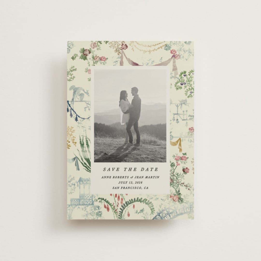 "Chinoiserie" - Save the Dates in Nouvelle by Sumak Studio - Front