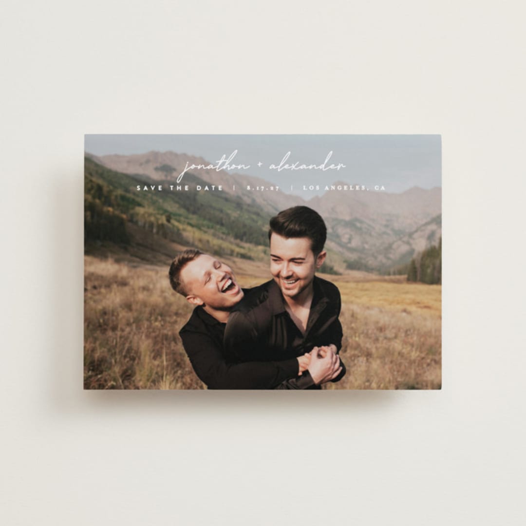 "Inked" - Save the Dates in Cloud by JoAnn Jinks - Front