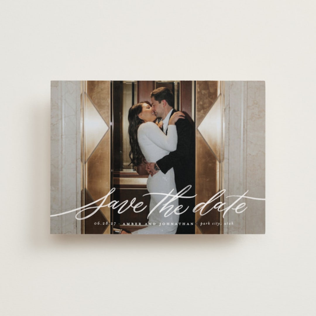 "Daisy" - Save the Dates in Chamomile by Wildfield Paper Co - Front