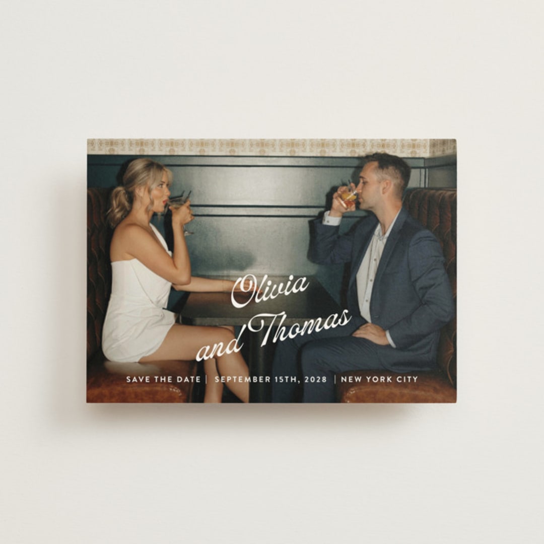 "Manhattan" - Save the Dates in Sugar by Paper Raven Co. - Front