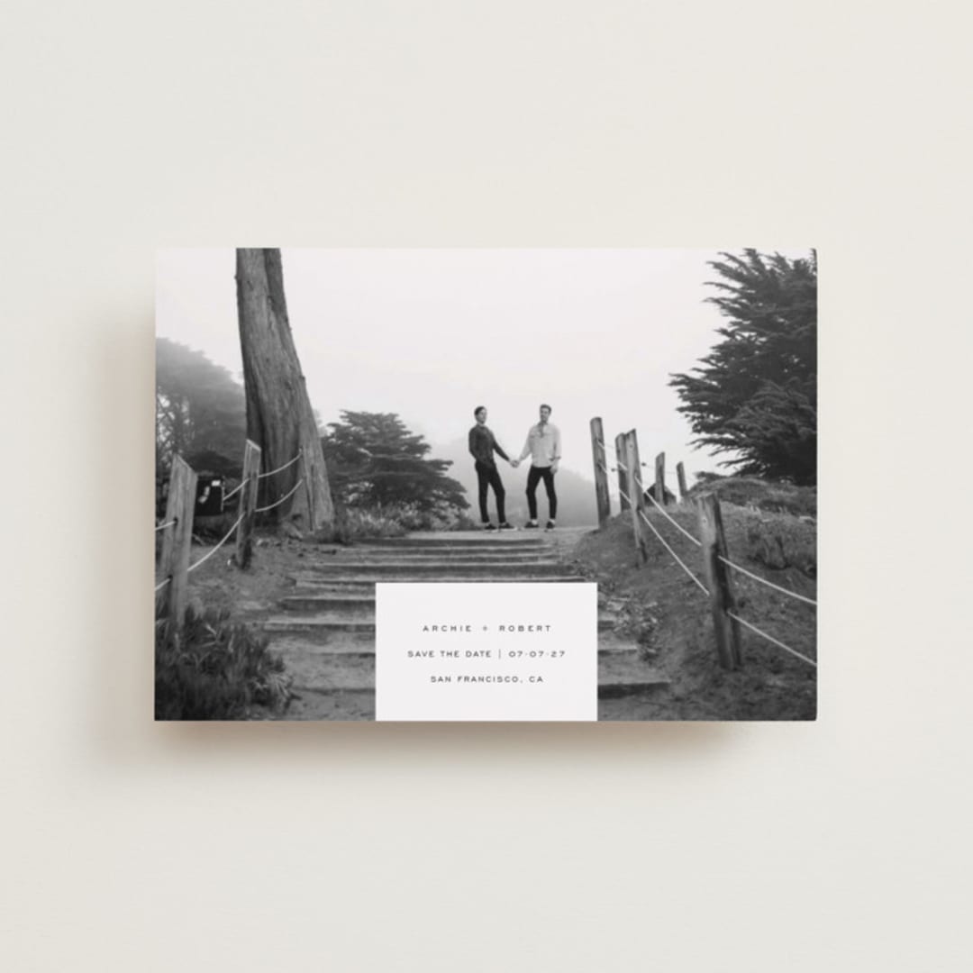 "True Love" - Save the Dates in Wave by Yuliya Evseeva - Front