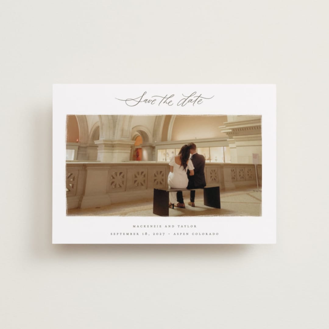 "drift" - Save the Dates in Mist by Wildfield Paper Co - Front