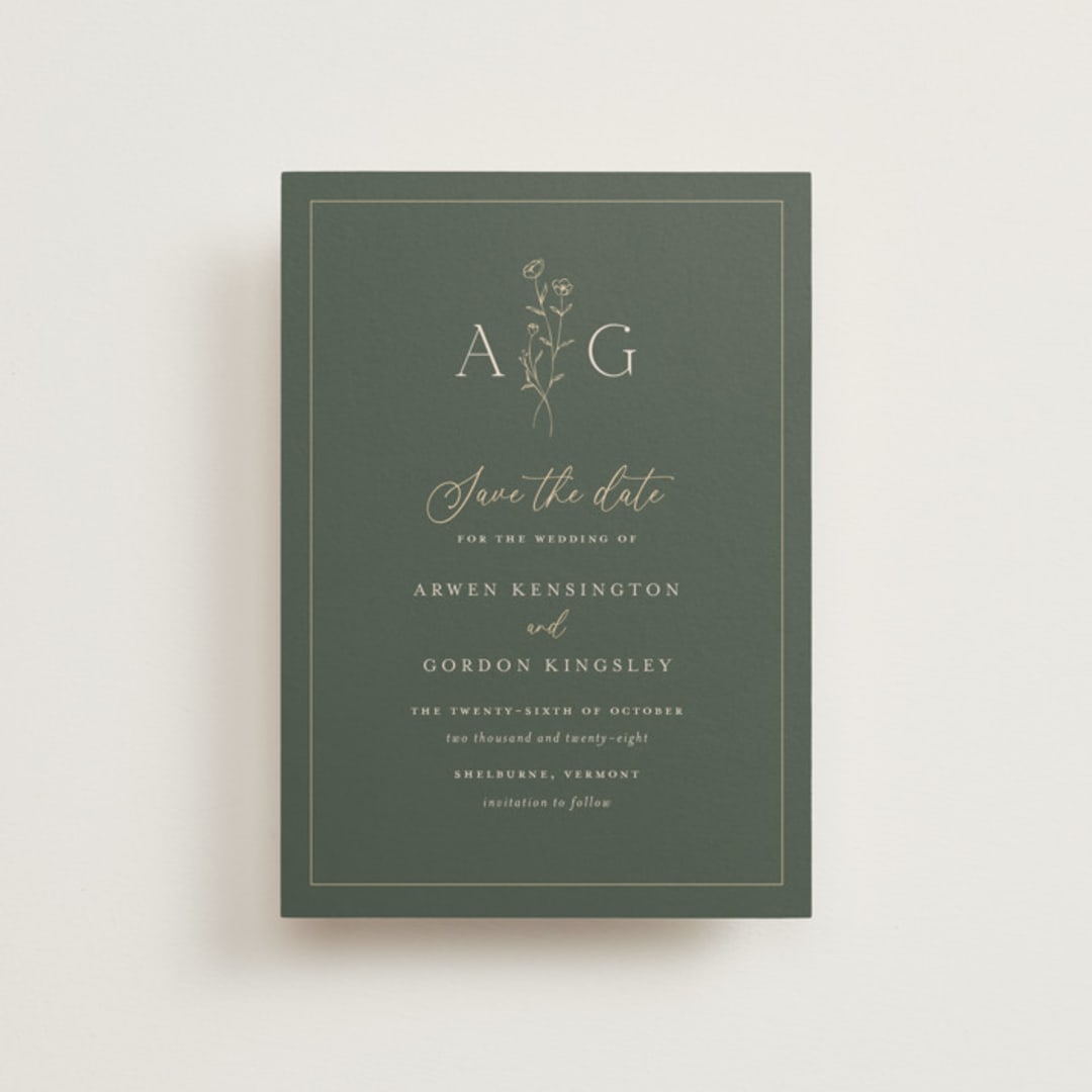 "kouignette" - Save the Dates in Juniper by chocomocacino - Front