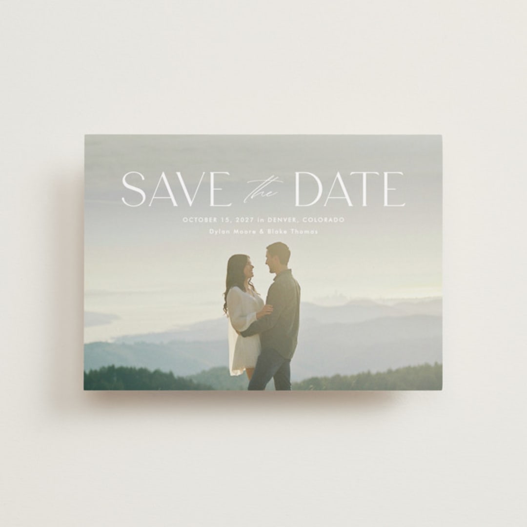 "Monterosso" - Save the Dates in Cloud by Kate Ahn - Front