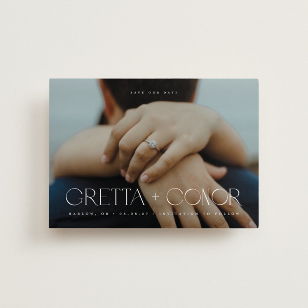 "Diamond" - Save the Dates in Lily by Darryl Don Doctor - Front