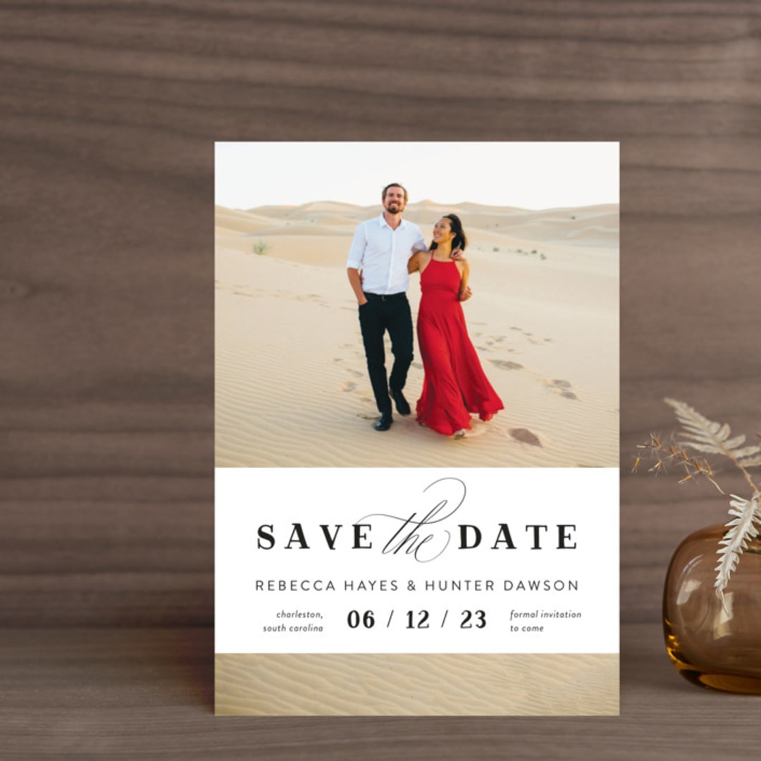 "Southern Charm" - Save the Dates in Noir by Beth Murphy - Front