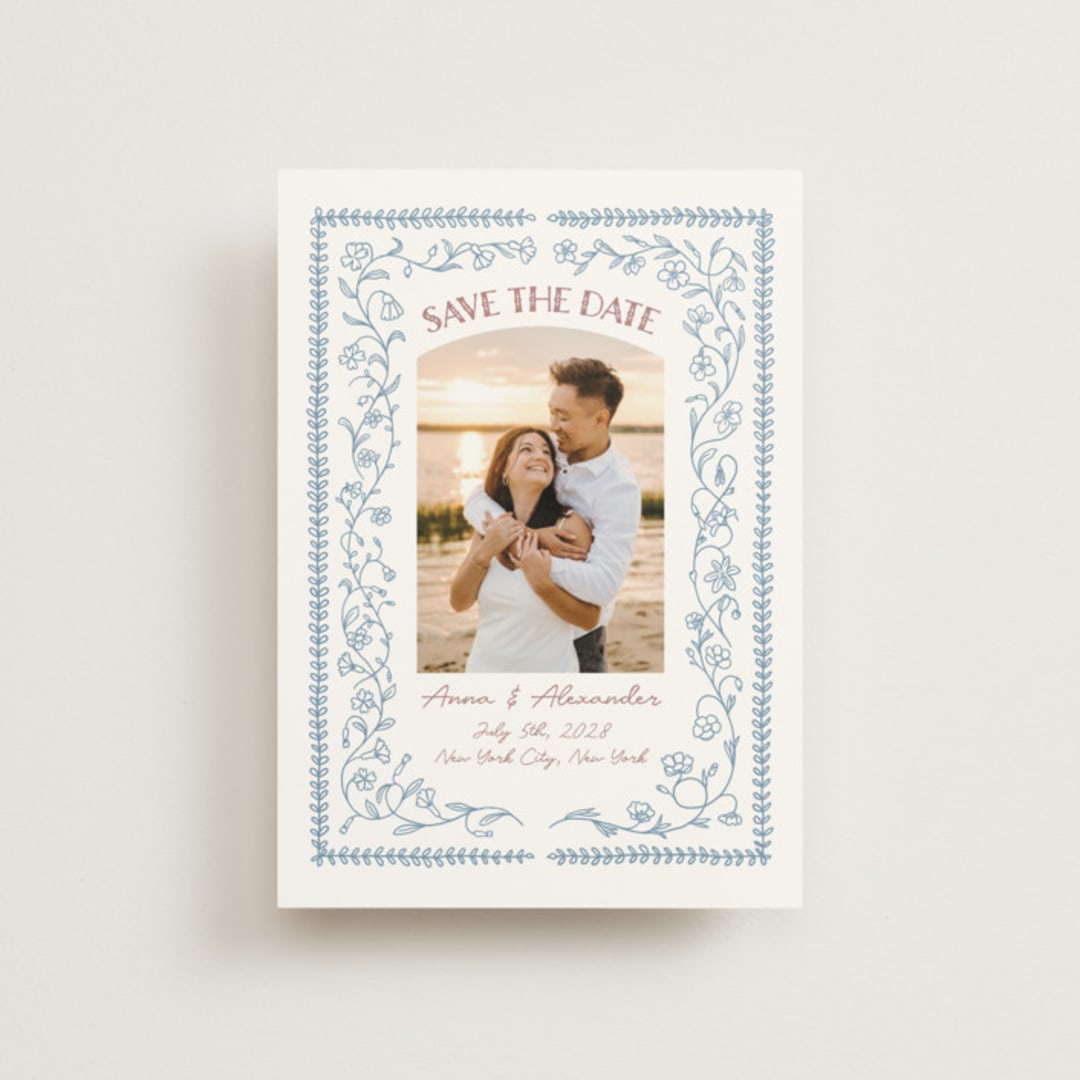 "Perfect Day" - Save the Dates in Aquamarine by Elisa Lara Campos - Front