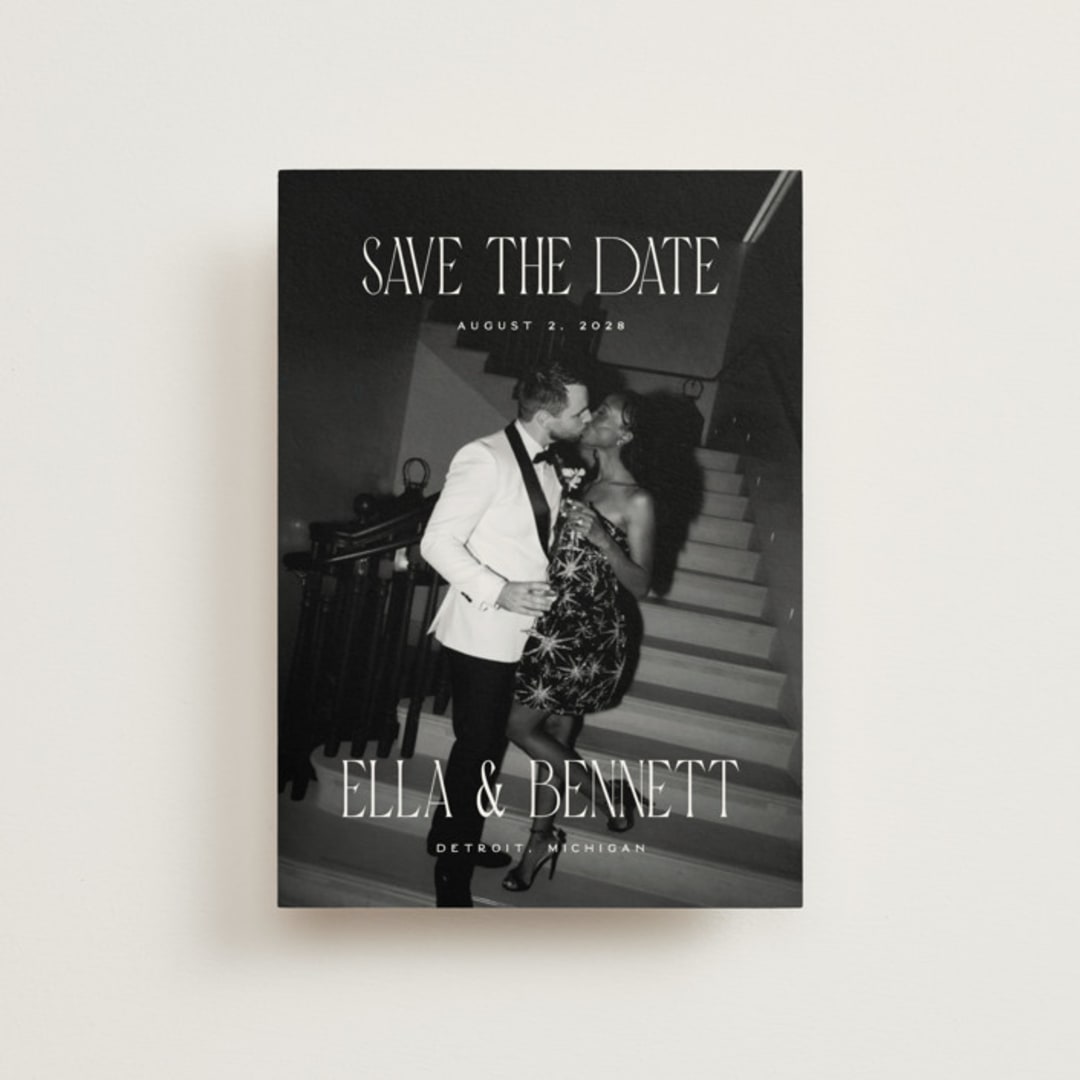 "Gaze" - Save the Dates in Snow by Pixel and Hank - Front