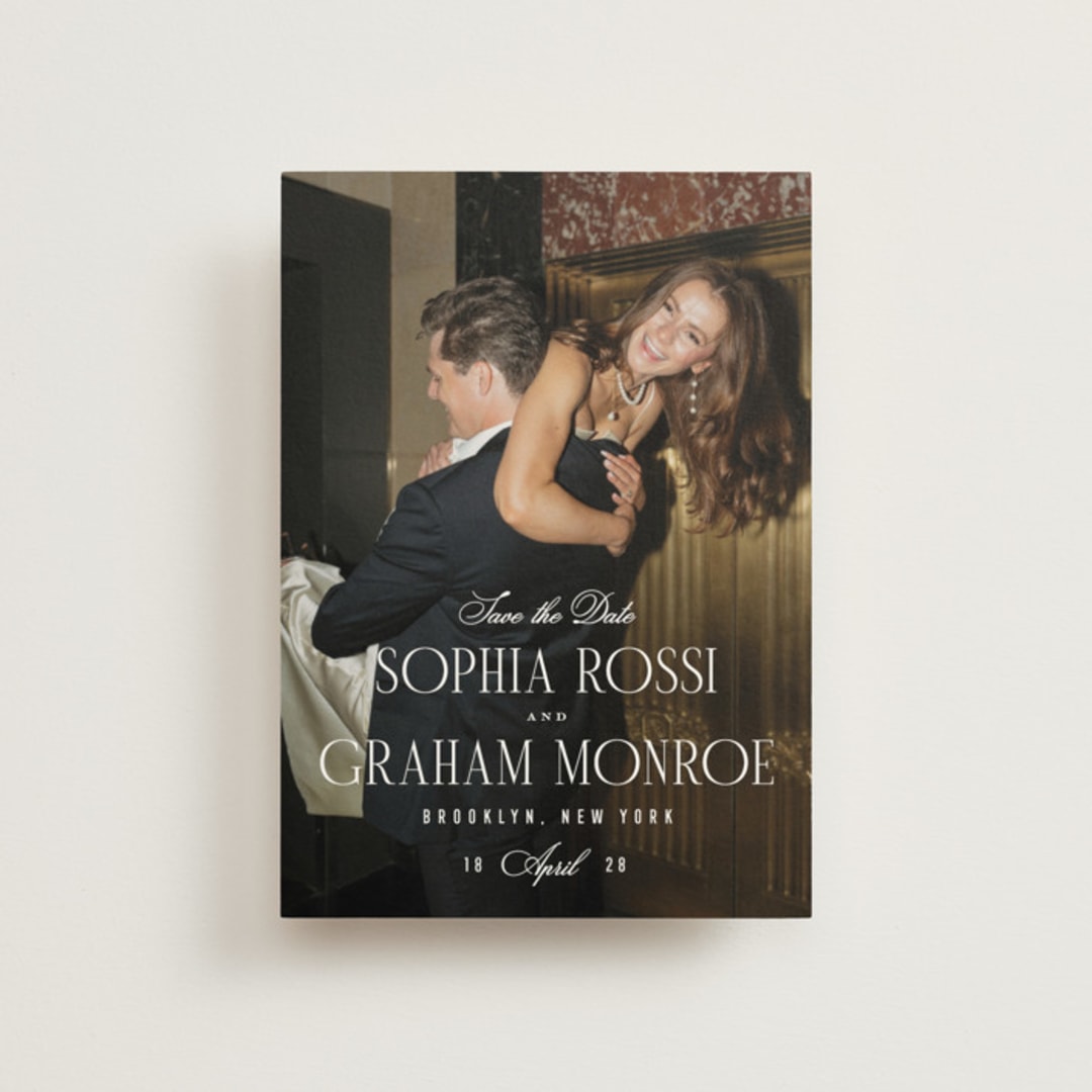 "The Cinema" - Save the Dates in Quartz by Kristie Kern - Front