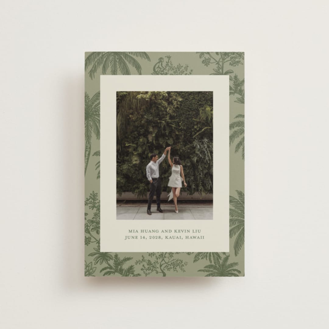 "Tropicale" - Save the Dates in Jungle by Jenna Holcomb - Front