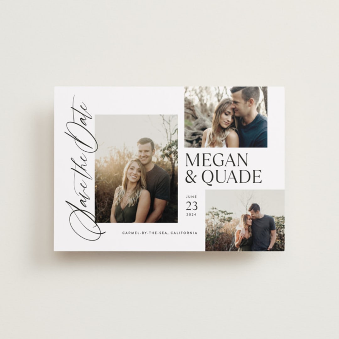 "Editorial Trio" - Save the Dates in Snow by Jill Means - Front