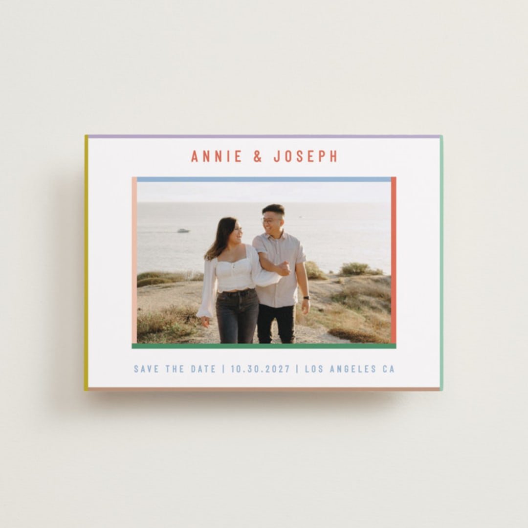 "Color Frame" - Save the Dates in Candy by Kelly Watkins - Front