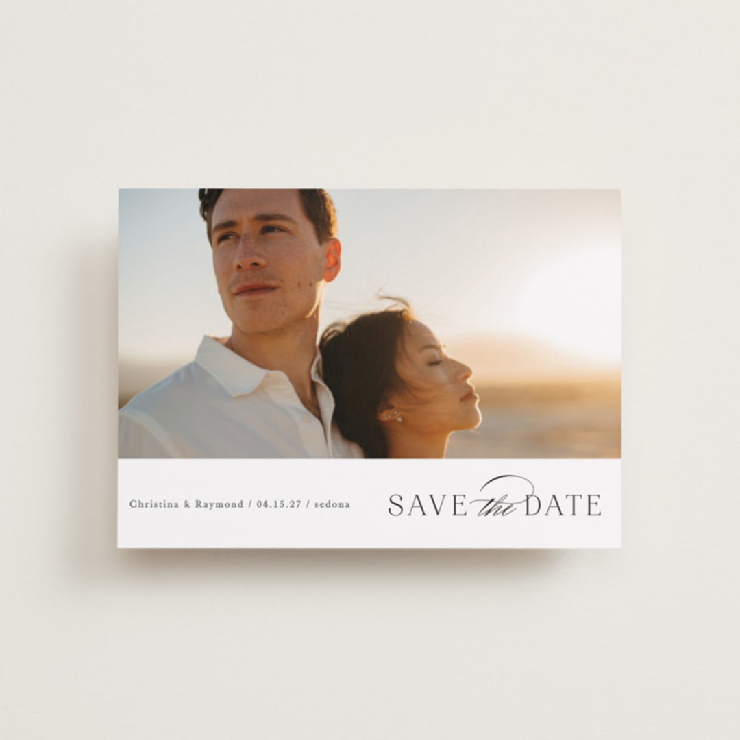 "Eternal Flame" - Save the Dates in Onyx by Mansi Verma - Front