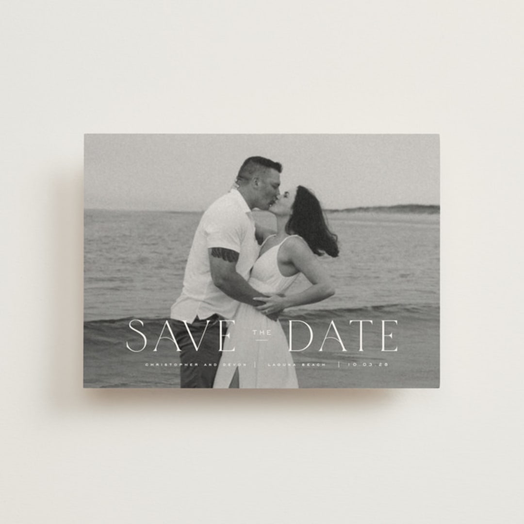 "Summer Love" - Save the Dates in Cloud by Wildfield Paper Co - Front