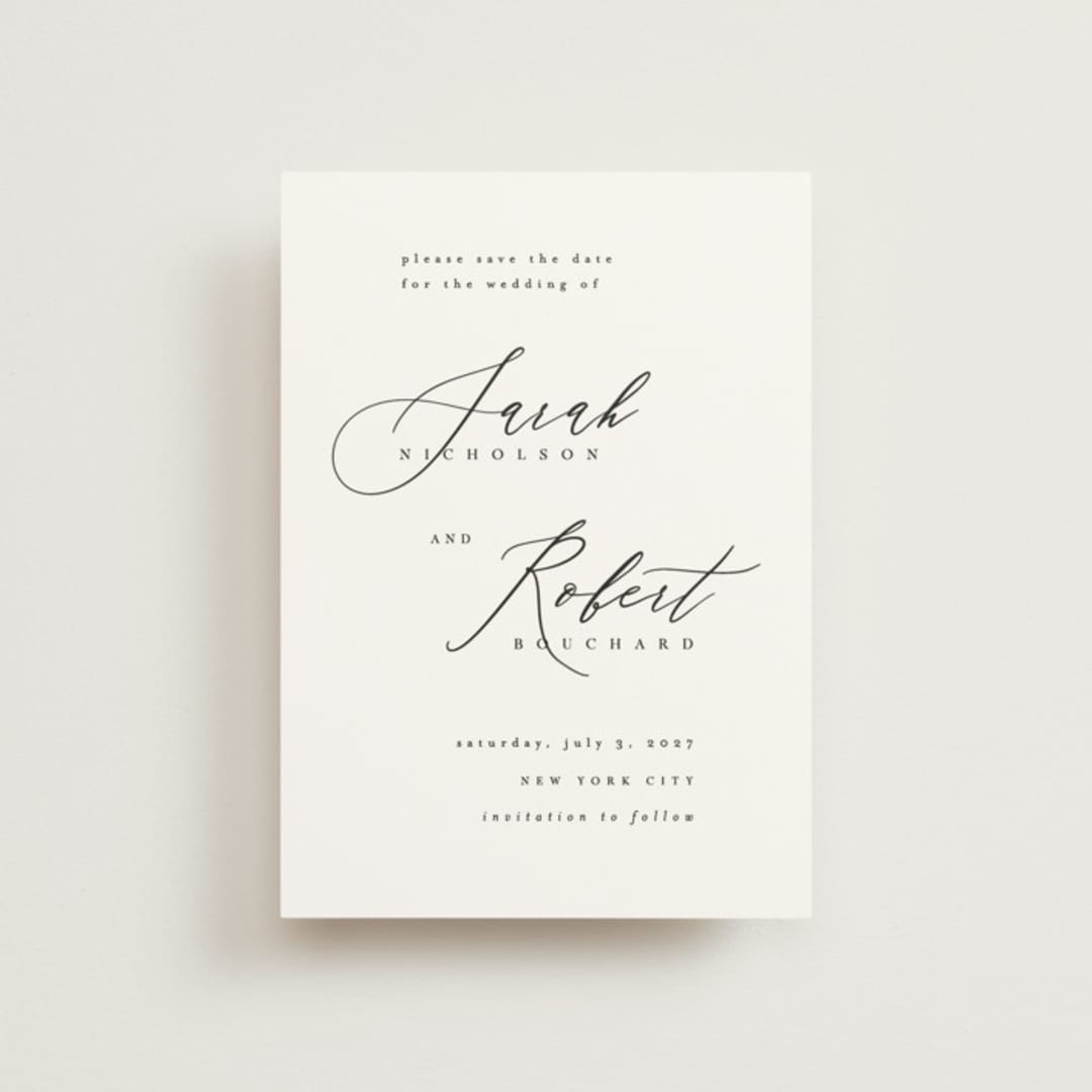 "Corison" - Save the Dates in Classic by Kelly Schmidt - Front