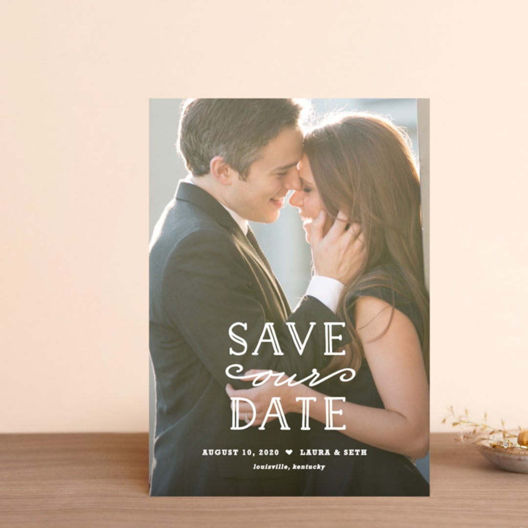 "XOXO" - Save the Dates in Snow by Carolyn MacLaren - Front