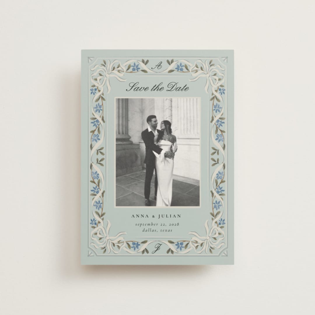 "Romantic Elegance" - Save the Dates in Sky by Ana de Sousa - Front