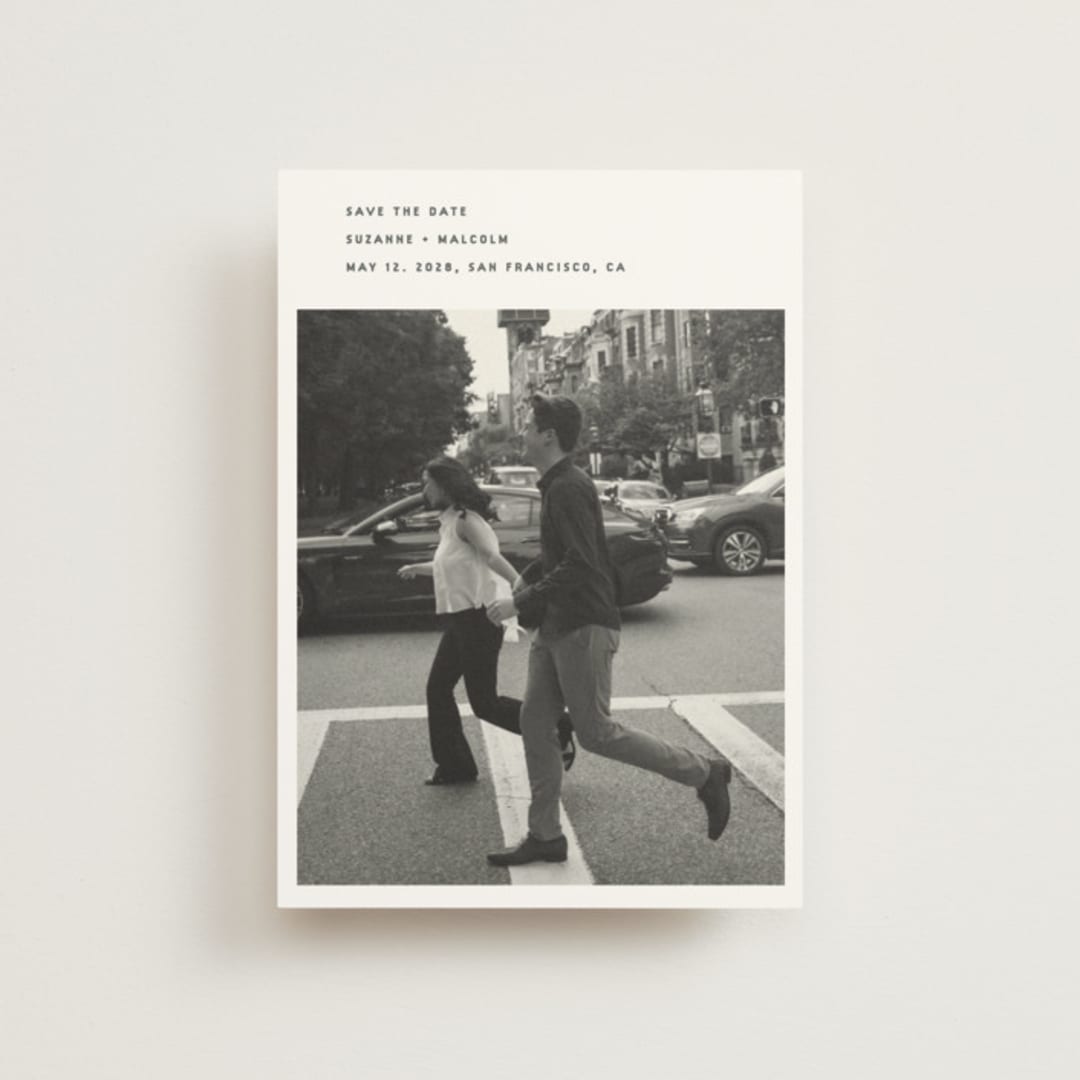 "simple" - Save the Dates in Fog by Sumak Studio - Front